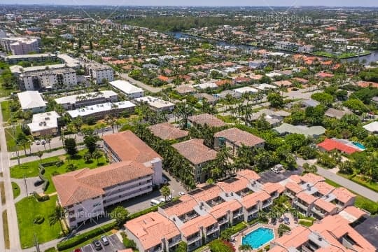 Aerial building view