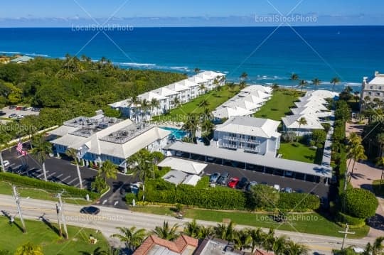 Aerial building view