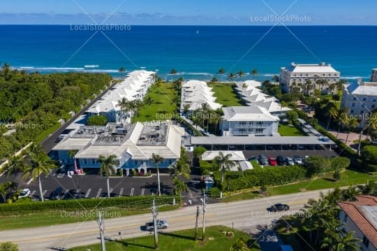 Aerial building view