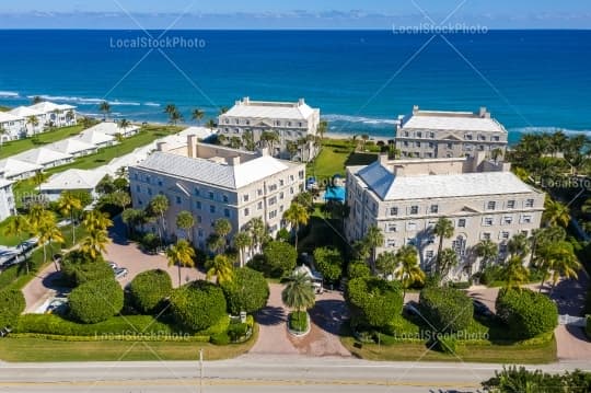 Aerial building view