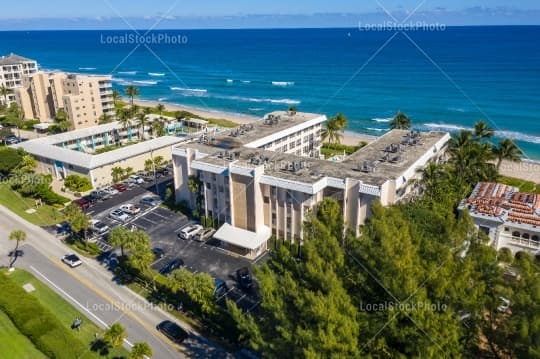 Aerial building view