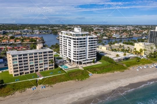 Aerial building view