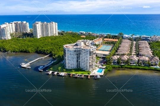 Aerial building view