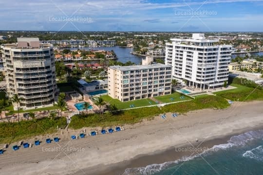 Aerial building view