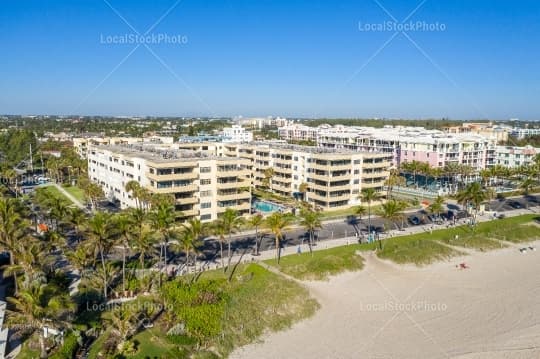 Aerial building view