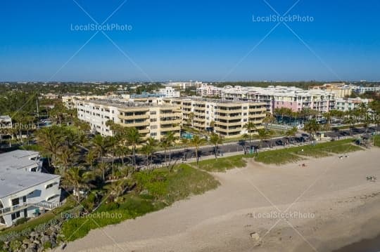 Aerial building view