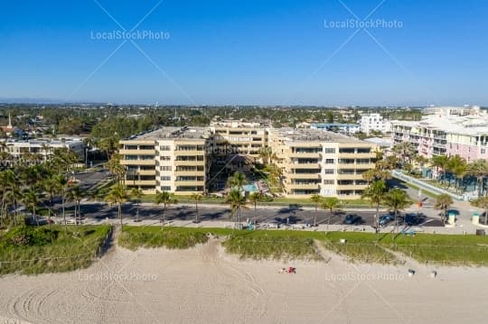 Aerial building view