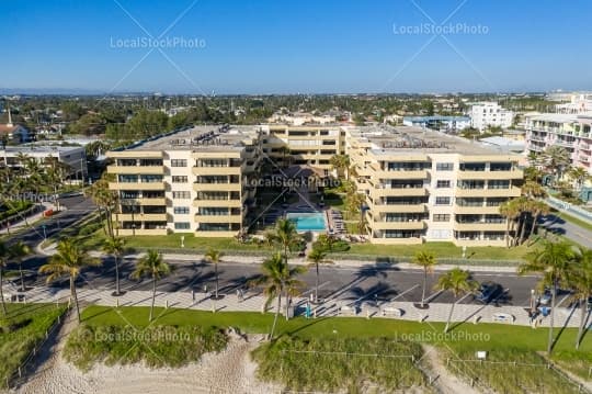 Aerial building view