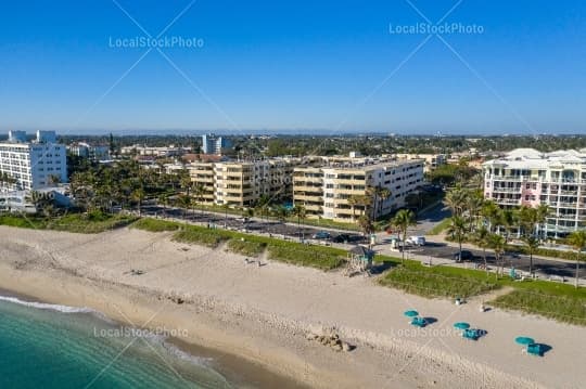 Aerial building view