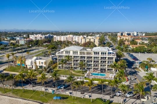 Aerial building view