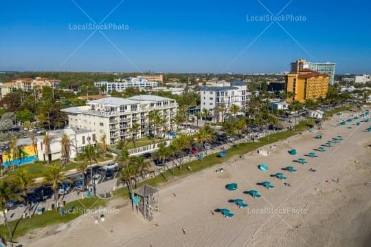 Aerial building view