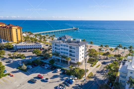 Aerial building view