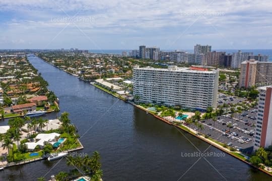 Aerial building view