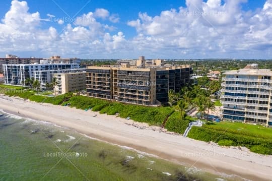 Aerial building view