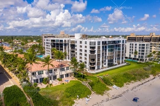 Aerial building view