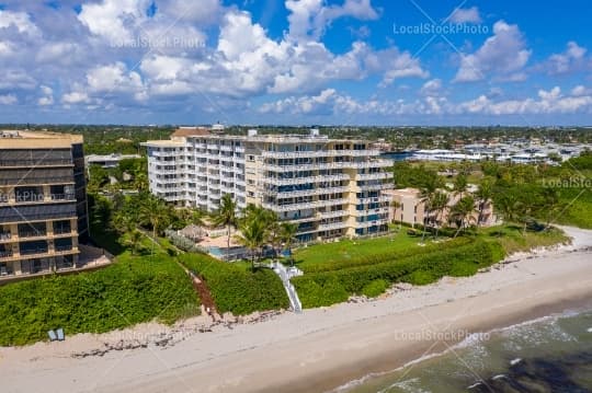 Aerial building view