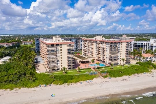 Aerial building view