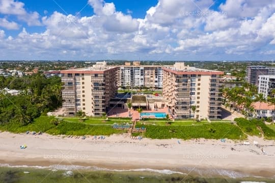 Aerial building view