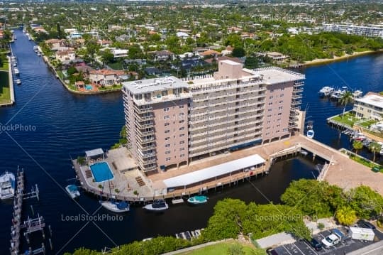 Aerial building view