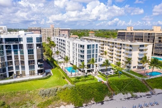 Aerial building view