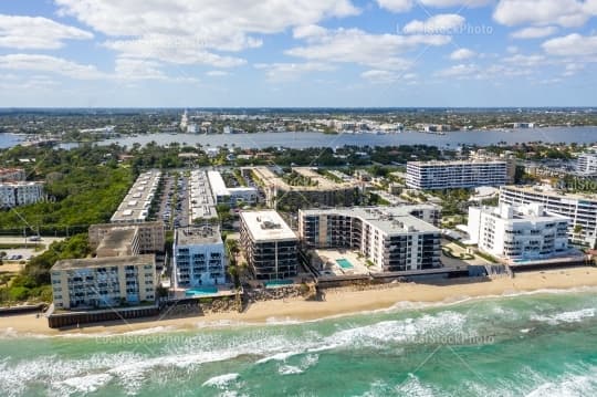 Aerial building view