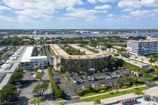 Aerial building view