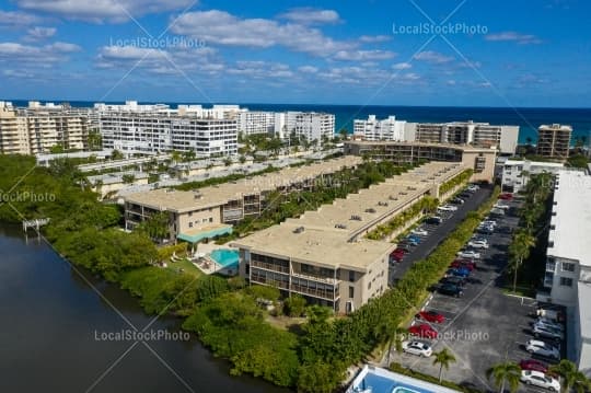 Aerial building view