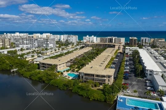 Aerial building view