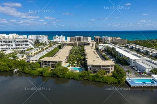 Aerial building view