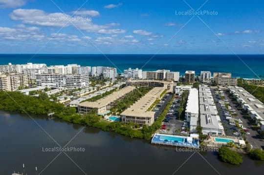 Aerial building view