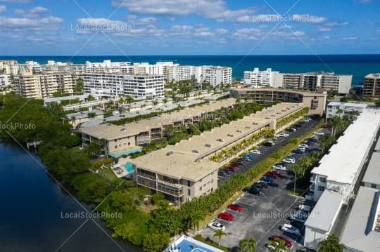 Aerial building view