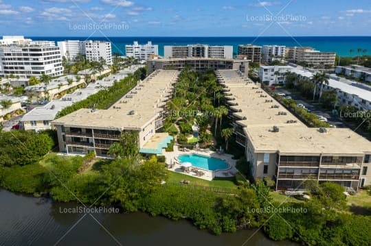 Aerial building view