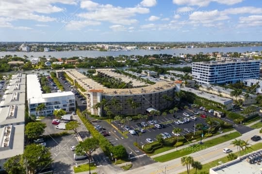 Aerial building view