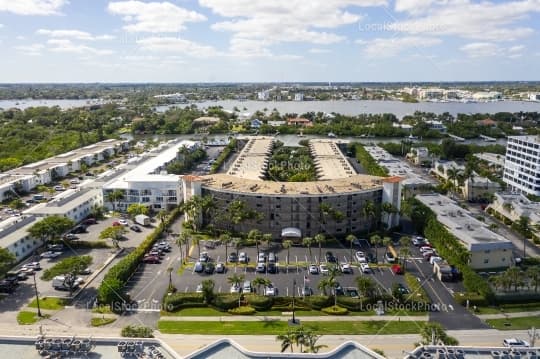 Aerial building view