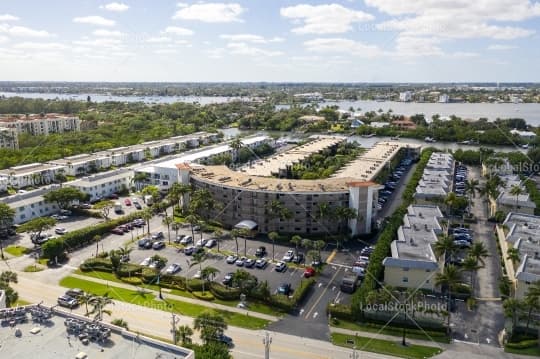 Aerial building view