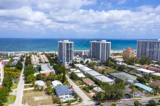 Aerial building view