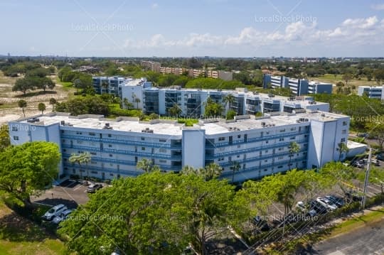 Aerial building view