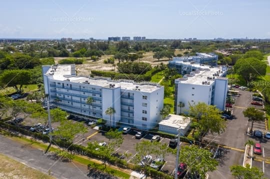 Aerial building view