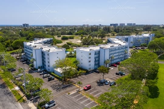 Aerial building view