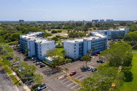 Aerial building view