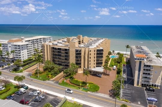 Aerial building view