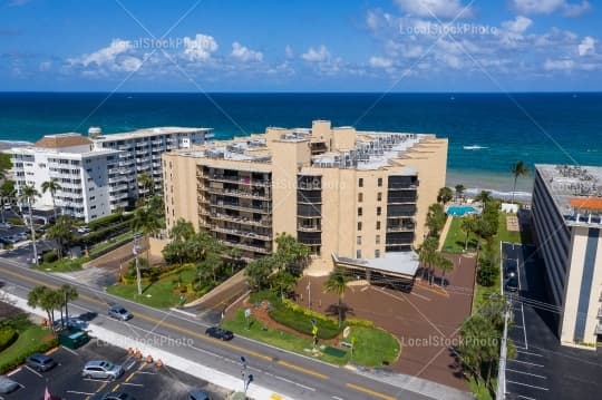 Aerial building view