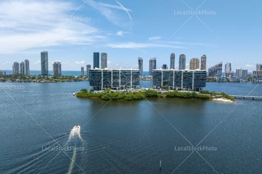 Aerial building view