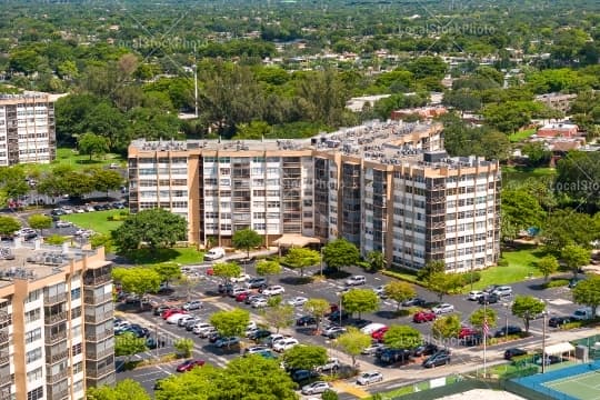 Aerial building view