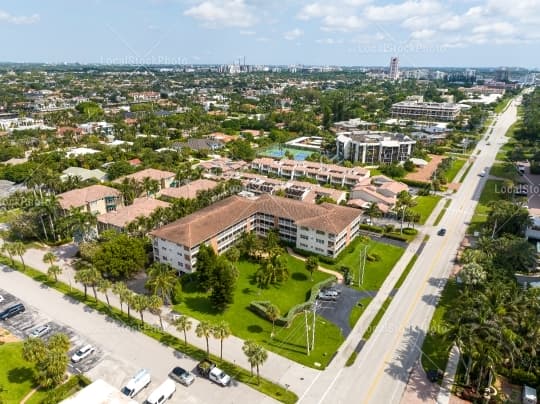 Aerial building view