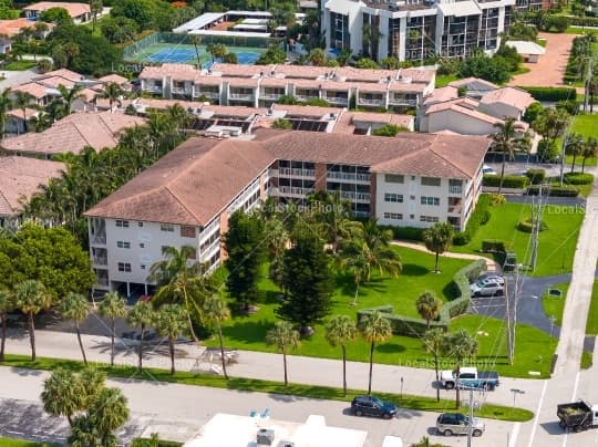 Aerial building view