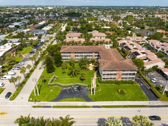 Aerial building view