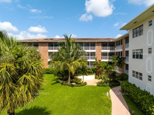 Aerial building view