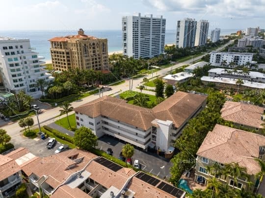 Aerial building view