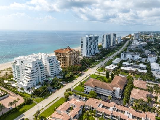 Aerial building view